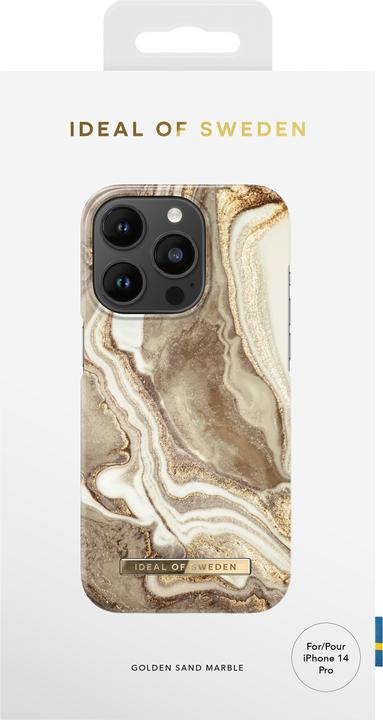 Produktbild iDeal Of Sweden Designer-Cover Golden Sand Marble (Apple iPhone 14 Pro)