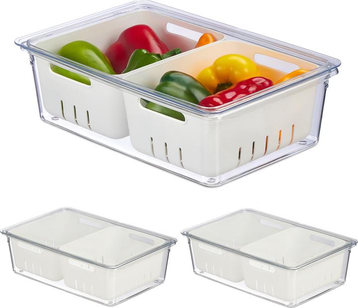 Produktbild Relaxdays 3x Kühlschrank-Organizer