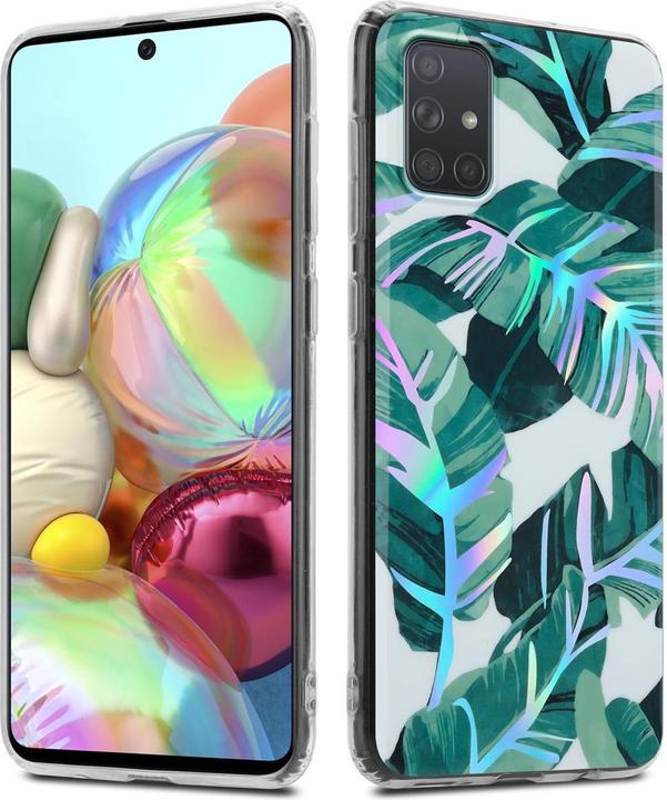 Immagine prodotto Cadorabo IMD TPU Colorful Flowers & Leaves Cover (Samsung Galaxy A71)