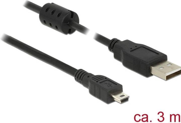Produktbild Delock USB-A - USB Mini-B (3 m, USB 2.0, 2.50 W)