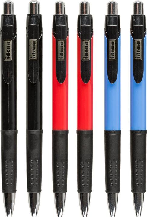 Actual product image Idena Biros 6pcs assorted, blue ink (Multicoloured, 6 x)