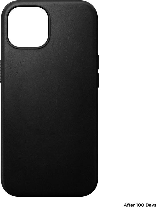 Image du produit Nomad Coque arrière en cuir moderne iPhone 15 noire (Apple iPhone 15)