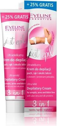 Actual product image Eveline Just Epil 3In1 Ultra-Delicate Cream Is An Epilation Smell Of Hands And Bikini Area 125Ml (125 ml, 1 x)