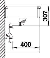Produktbild Blanco Axia III 5 S-F (50 cm, 90.50 cm)