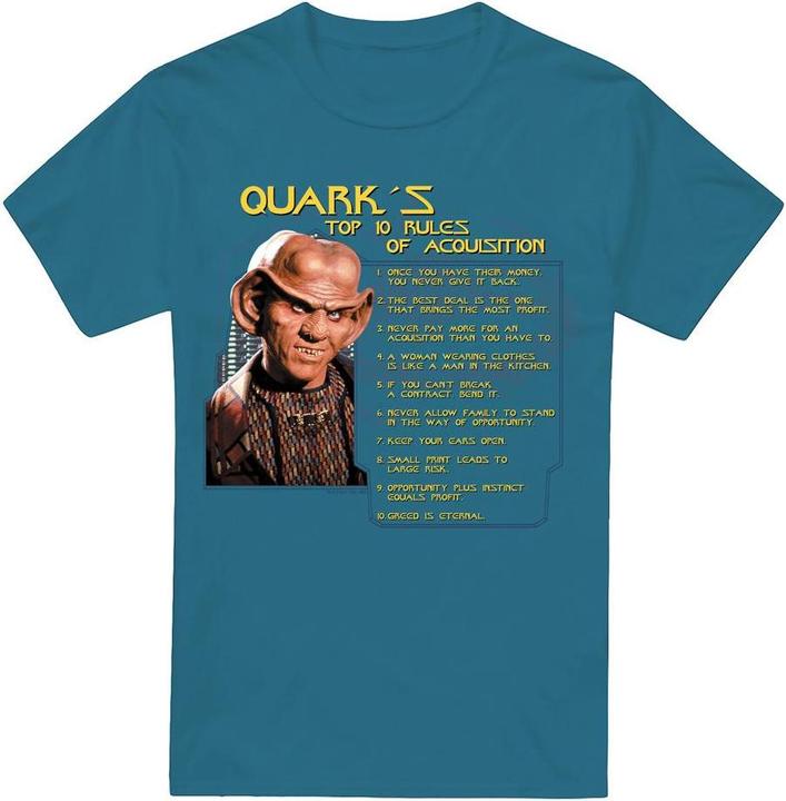 Actual product image Mens Quarks Rules T-Shirt (XXL)