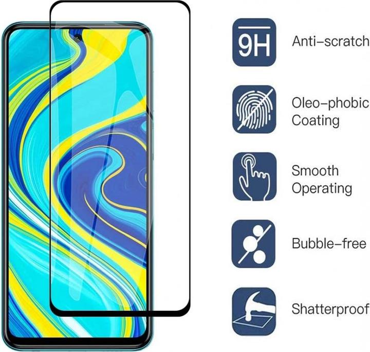 Image du produit Screenguard Xiaomi Redmi Note 9S Full Screen Protective Glass 2.5D 9H (1 pièce(s), Xiaomi Redmi Note 9S)