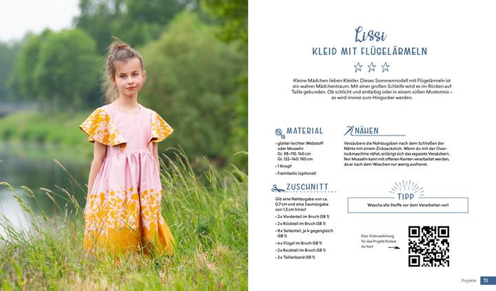 Produktbild Minimode selbstgenäht – Kinderkleidung aus Baumwollstoffen, Musselin und Co. nähen (Deutsch, Anja Fürer, 2019)