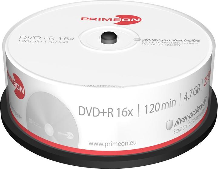 Immagine prodotto Primeon DVD+R 4.7GB 25 pack spindle (25 x)