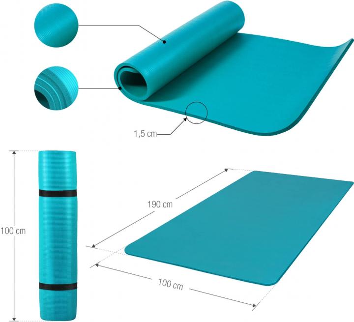 Actual product image Gorilla Sports Yoga mat (15 mm)