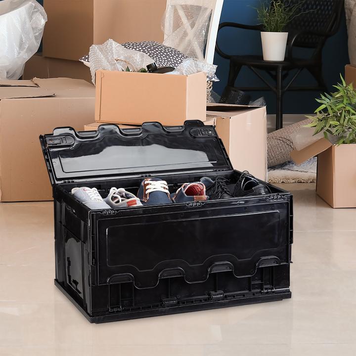 Image du produit Relaxdays Boîte de Transport Pliable couvercle (58.5 x 39.5 x 32.5 cm, 75 l)
