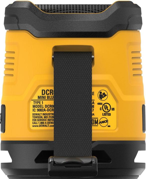 Produktbild DeWalt Tragbarer Baulautsprecher 5W, Bluetooth (DCR009-XJ) IP67 (16 h, Akkubetrieb)