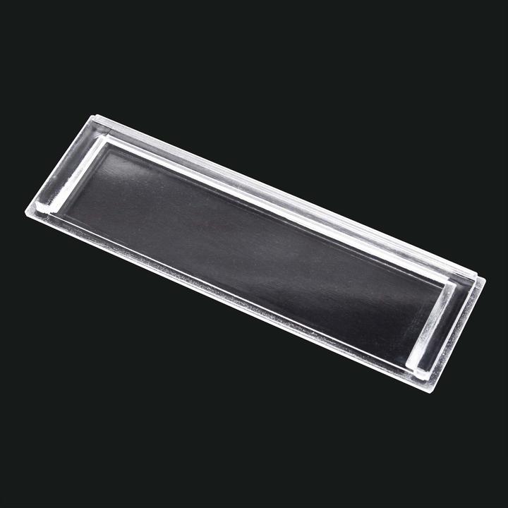 Image du produit Wiltec Plaque de couverture du porte-nom de la boîte aux lettres 89x25 mm Plaque de rechange 82,5x21,5 mm