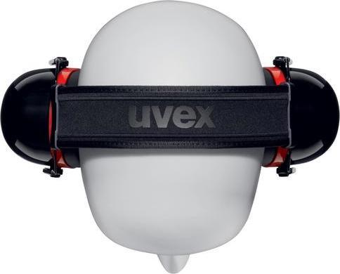 Produktbild Uvex Safety Kapselgehörschutz K30 schwarz, rot SNR 36 dB GrösseL, M, S (1 x)
