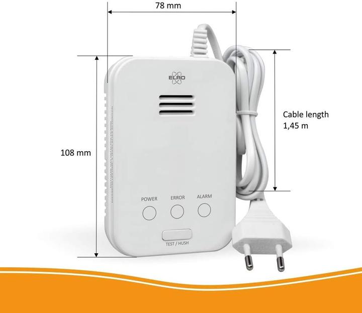 Image du produit Elro Czujnik gazu ziemnego FG40001P