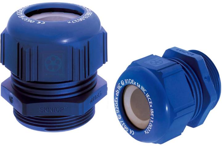 Image du produit Lapp Presse-étoupe ATEX SKINTOP M20 x 1.5 5...10 mm x 9 mm Polyamide bleu IP68