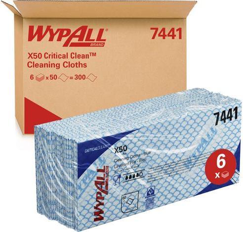 Image du produit Wypall Chiffon X50 50ST bleu (1 pcs)