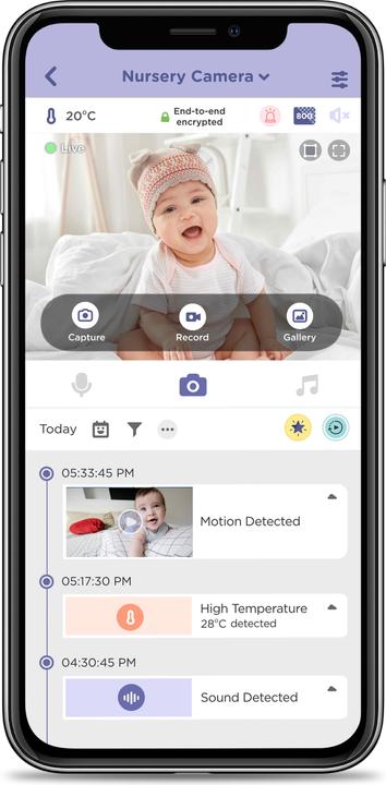 Produktbild Hubble Connected Nursery Pal Essentials (2.8 inch) (Babyphone Audio, 300 m)