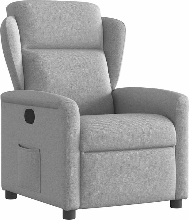 Productafbeelding VidaXL Relax fauteuil wolkengrijs stof
