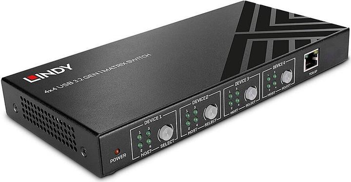 Produktbild Lindy 4x4 USB 3.2 Gen 1 Matrix Switch over IP
