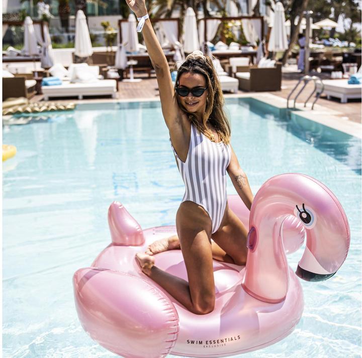 Actual product image Swim Essentials Floaties Rose Gold Flamingo