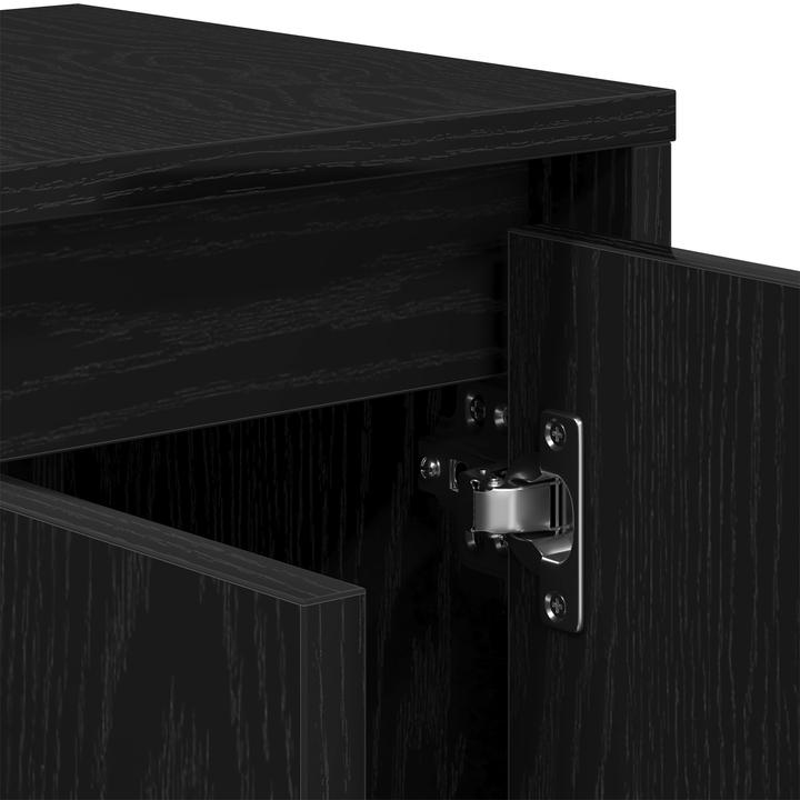 Image du produit VidaXL Meuble TV Chêne noir 120x30x40,5 cm Bois composite (120 x 30 x 40.5 cm)