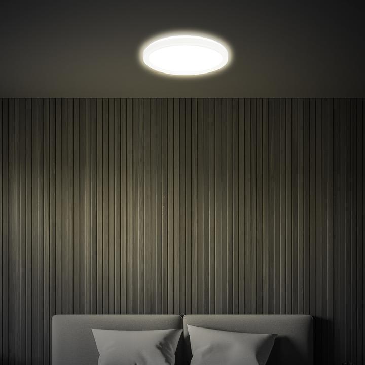 Actual product image Briloner LED panel, white, 1xLED board/16W/1900lm 4000K, on/off, IP20 (1900 lm)
