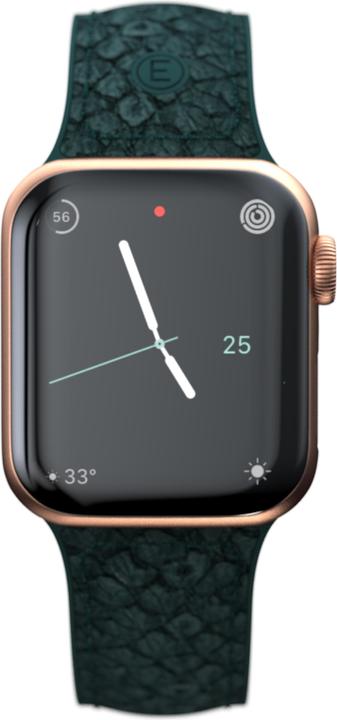 Actual product image Njord Jord Watch Strap For (40 mm, 41 mm, Stainless steel fastener, Salmon leather, Vegan Leather, Apple Watch)