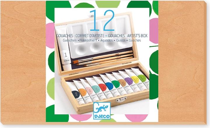 Produktbild Djeco Malkoffer mit 12 Gouaches