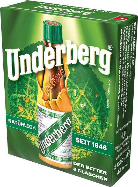 Actual product image Underberg Original (18 years, 44 %, Germany, 1 x 6 cl, Bitter liqueurs)