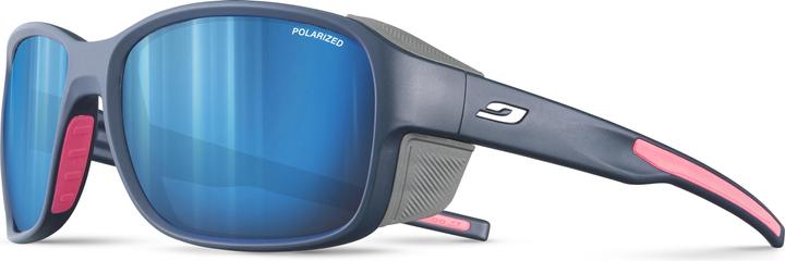 Image du produit Julbo Monterosa 2 Spectron 3 Lunettes de glacier polarisées (bleu foncé-rose-blanc mat, Bleu)