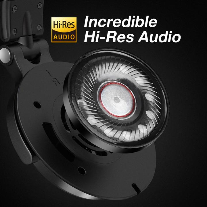 Actual product image OneOdio Pro-60 DJ Over Ear Headphones Wired Stereo Black High-Resolution Audio Foldable, Sc (ANC, Cable)