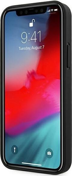 Immagine prodotto BMW Custodia BMHCP12SRCDPK iPhone 12 mini 5,4" czarny/nero Custodia rigida in pelle Deboss (Apple iPhone 12 mini)