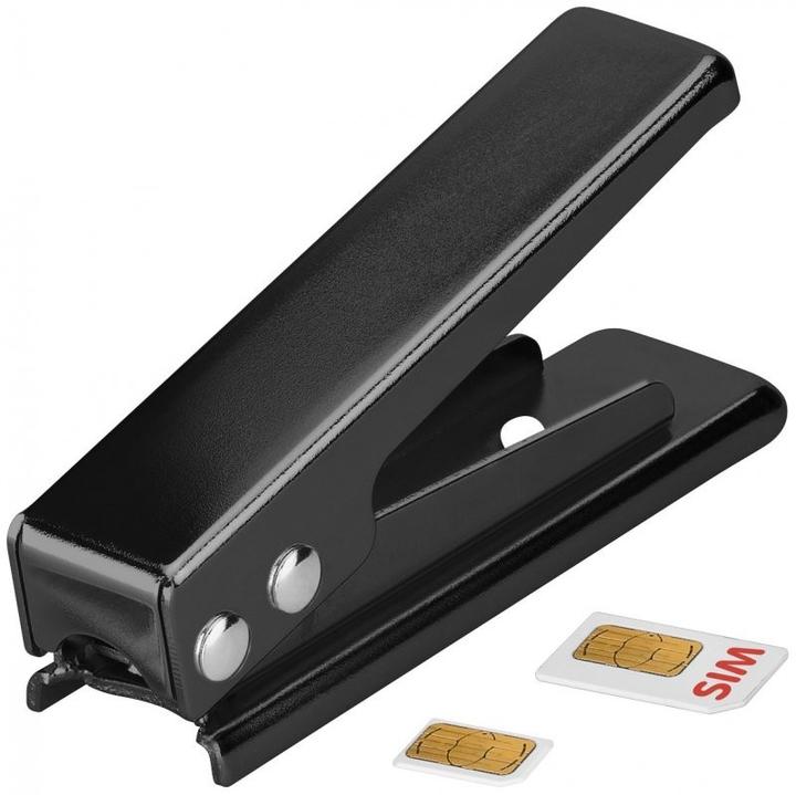 Produktbild AccuCell SIM-Karten Stanze Micro, Kartenstanze SIM auf Micro-SIM, schwarz