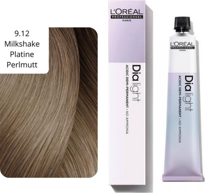 Produktbild L'Oréal Professionnel Dia Light (9.12 milkshake platine perlmutt, Blond, Weiss, Silber)