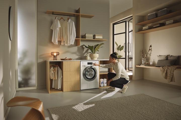 Image du produit Miele Waschmaschine WEG885 WPS PowerWash&TwinDos&Steam (9 kg, Droite)