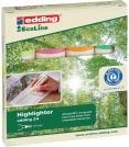 Produktbild Edding Textmarker 24 EcoLine (Pastellblau, Pastellrosa, pastellviolett, Pastellgrün, 5 mm, 4 x)