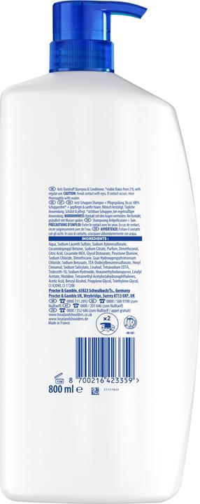 Produktbild Head & Shoulders Anti-Schuppen Shampoo 2in1, classic clean Shampoo (800 ml, Flüssiges Shampoo)