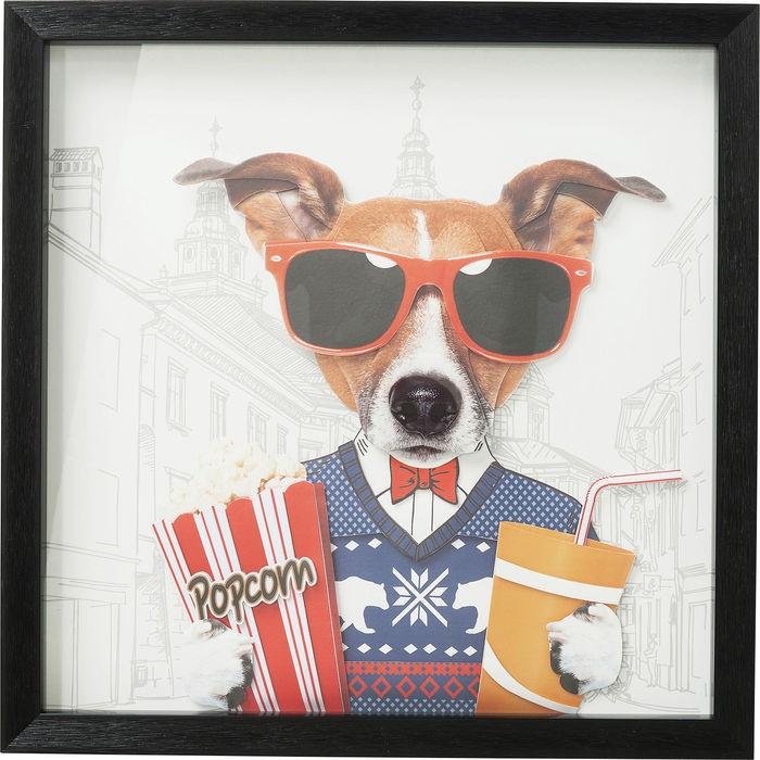Actual product image Kare Design Picture Frame Art Cinema Dog 50x50cm