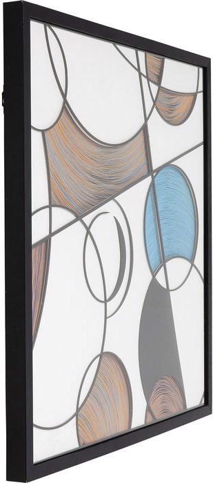 Immagine prodotto Kare Design Arte murale con cornice Deco Circles 90x90cm