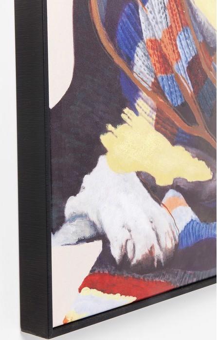 Image du produit Kare Design Tableau Touched Lazy Toto 102x72cm