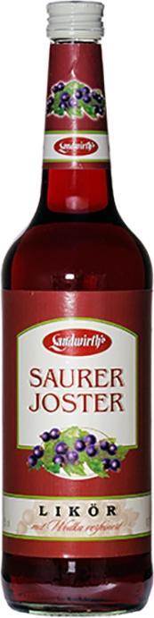 Actual product image Landwirth Sour Joster jostaberry liqueur from