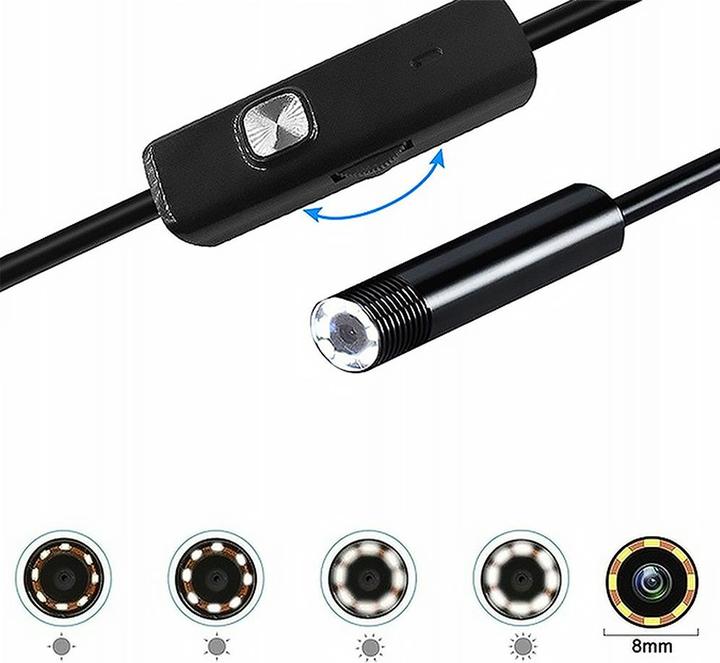 Immagine prodotto Lasmex TELECAMERA ENDOSCOPICA 2m OBIETTIVO 8/7/5,5mm USB/C/MICRO LTC