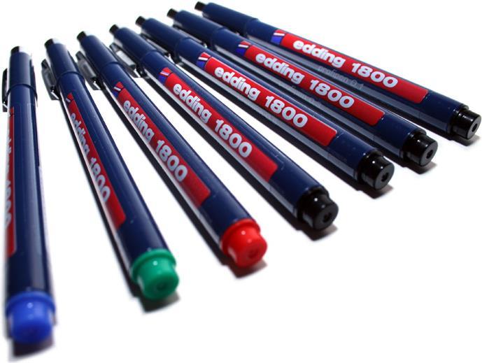 Produktbild Edding Faserzeichner Profipen 1800 (Grün, 1 x)