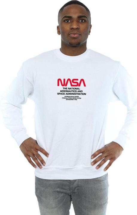Actual product image Nasa Mens Worm Blurb Sweatshirt (4XL)