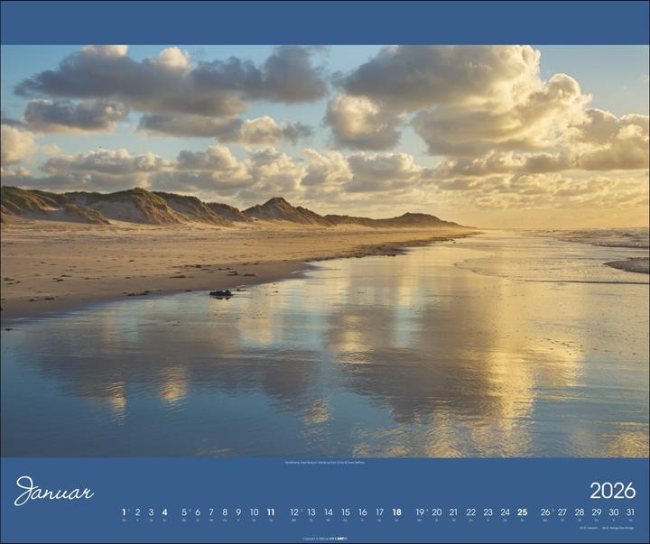 Produktbild Nordsee Kalender 2026 (55 x 46 cm, Harter Einband, Deutsch)
