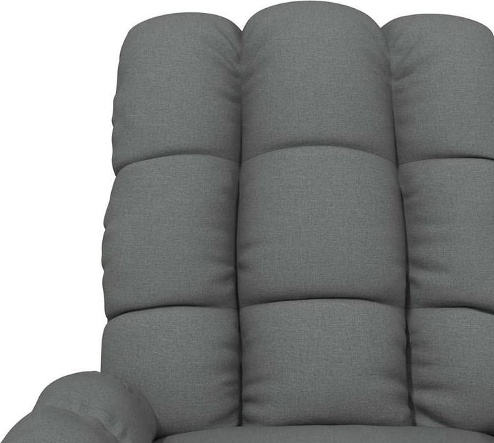 Image du produit VidaXL Fauteuil de massage Fauteuil de télévision Fauteuil de relaxation Tissu gris foncé