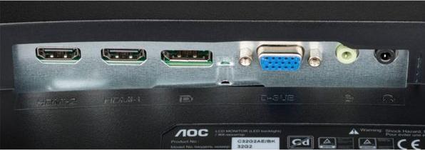 Actual product image AOC C32G2AE/BK (1920 x 1080 pixels, 31.50")
