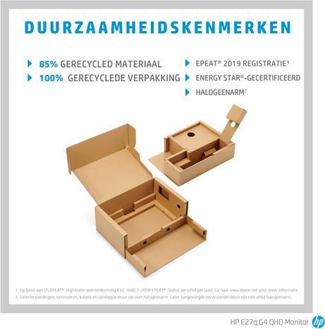 Actual product image HP E27Q G4 (2560 x 1440 pixels, 27")