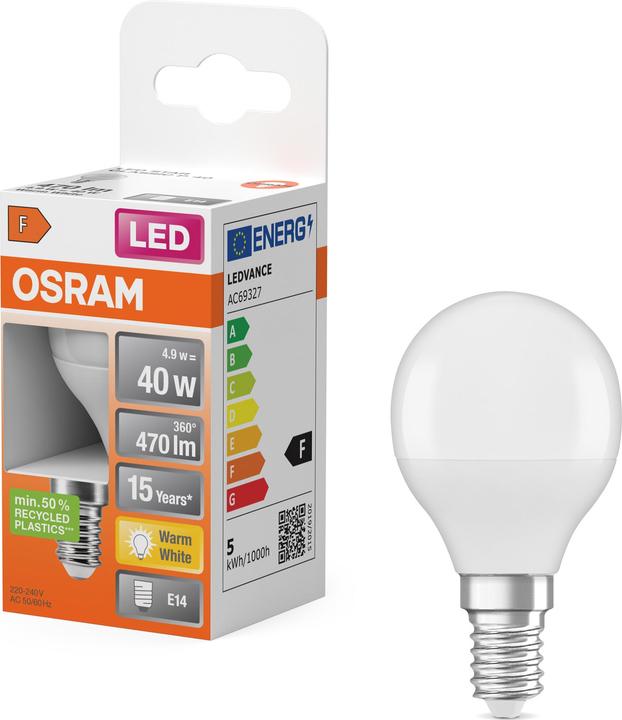 Produktbild Osram Led Star Classic P (E14, 40 W, 470 lm, 1 x, F)