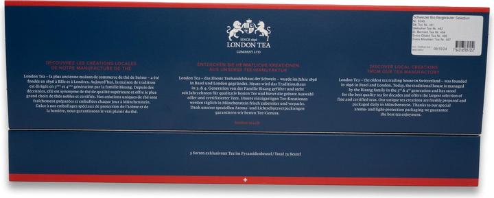 Actual product image London Tea Swiss Mountain Herbs Selection - Pyramid Bag Set (160 g)